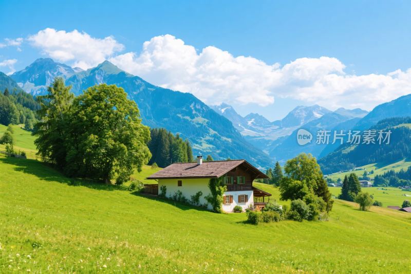 乡村山水田园风景