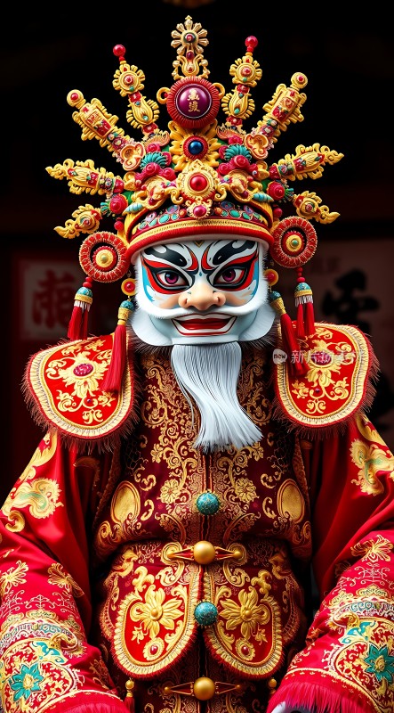 京剧面具华美服饰