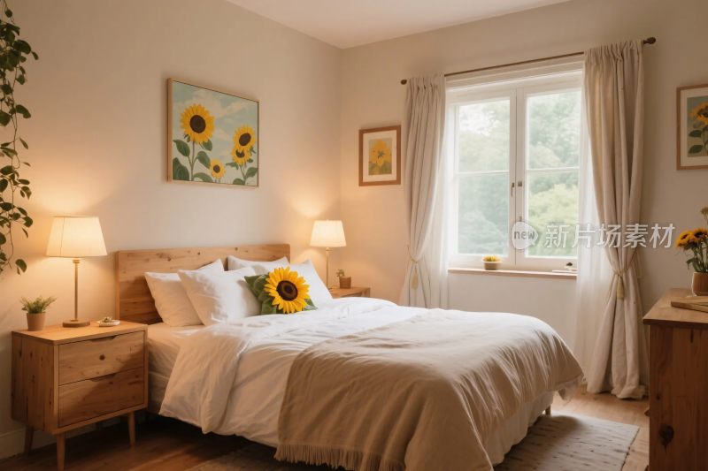 温馨卧室场景图