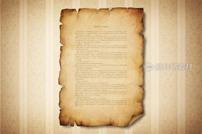 古旧纸张文档插画