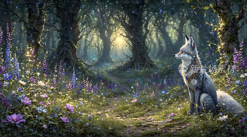 森林精灵与神秘狐狸
