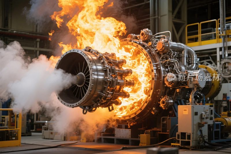 工业燃气涡轮燃烧测试场景