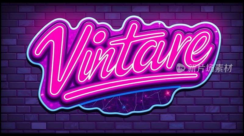 复古霓虹灯招牌设计