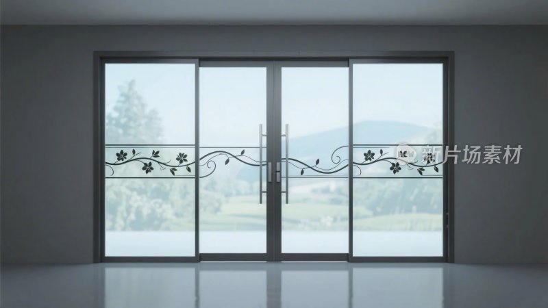 室内玻璃门装饰效果图