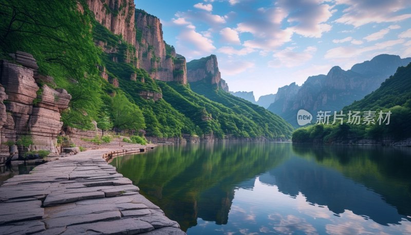 焦作云台山夏日风光