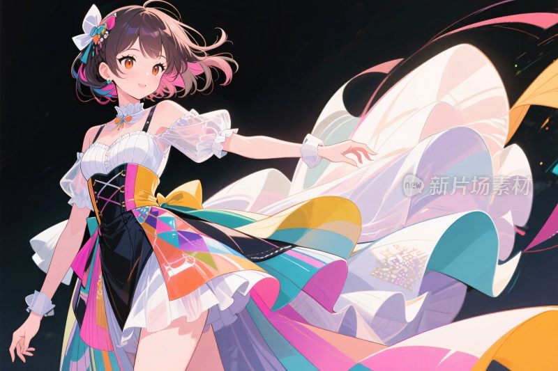 梦幻风格动漫角色插画