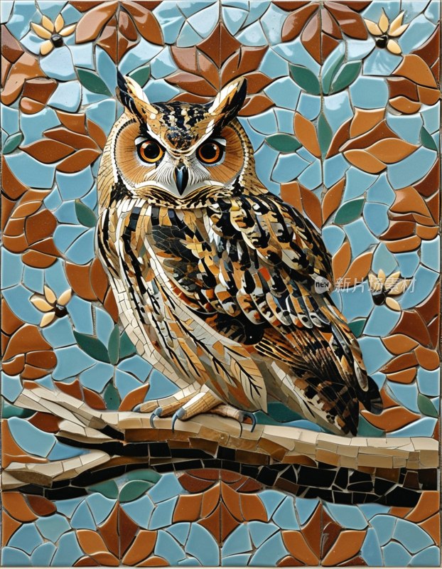 猫头鹰瓷砖图案