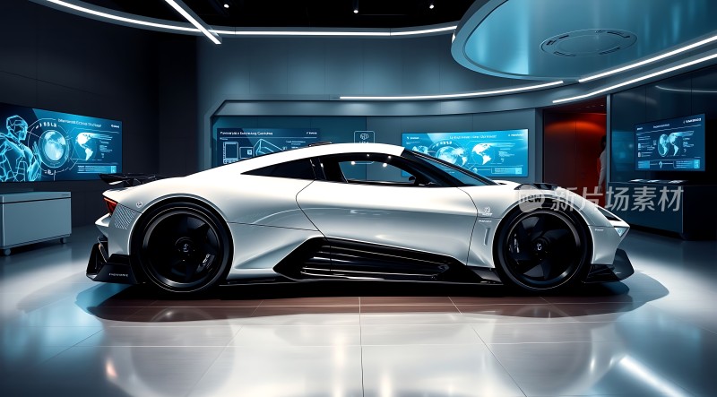 未来科技感跑车展示