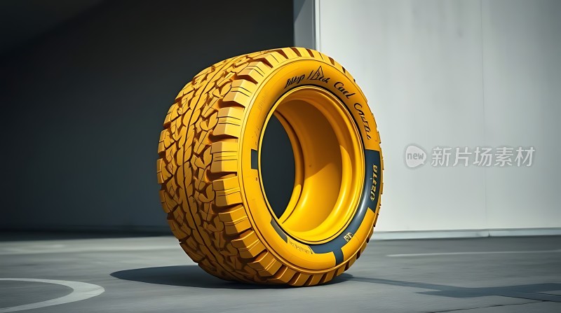 黄色轮胎设计图