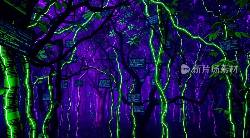 霓虹森林秘境探秘