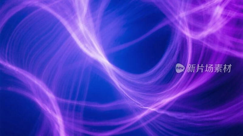 紫蓝光影抽象插画
