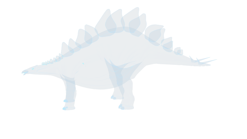 剑龙 Stegosaurus 远古生物