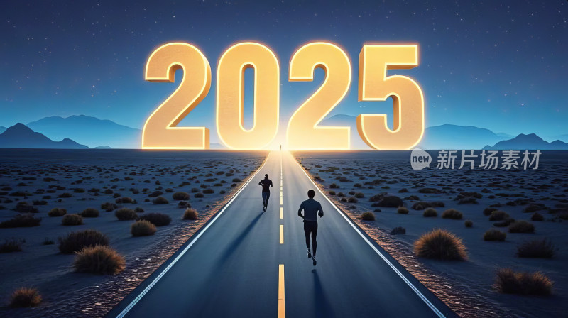 2025创意公路未来科技背景图