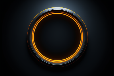黑色背景上的发光圆圈高清图片 黑色背景上的发光圆圈高清图片