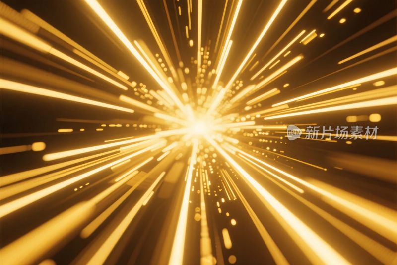 金色光线放射效果