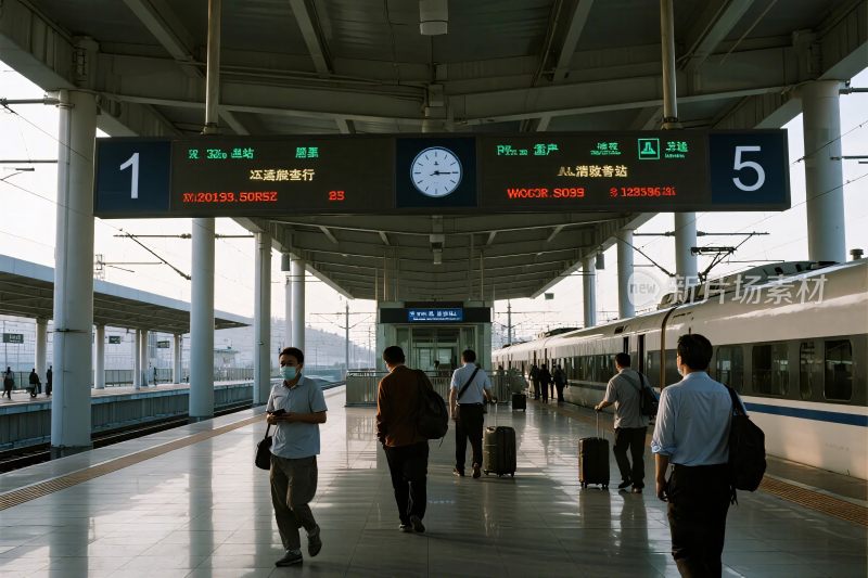 火车站站台场景