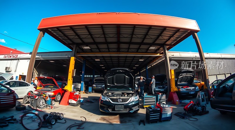 新片场汽车维修车间