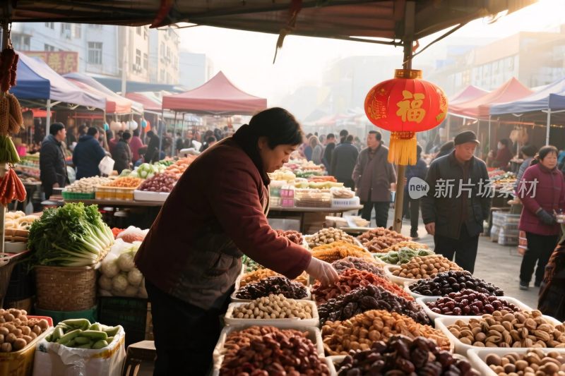 农贸市场果蔬售卖场景