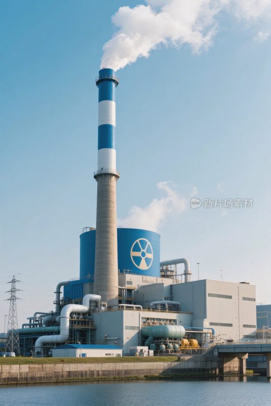 工业烟囱工厂场景