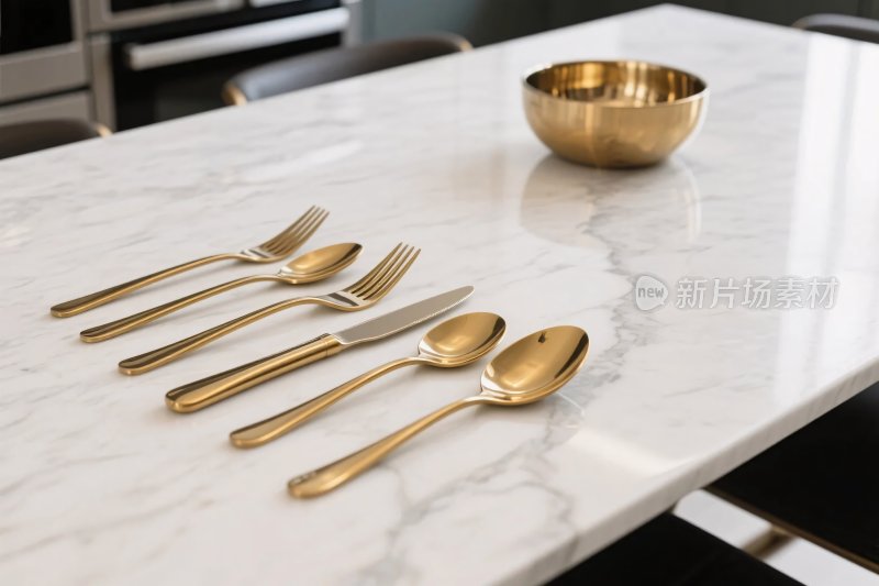 厨房台面餐具展示