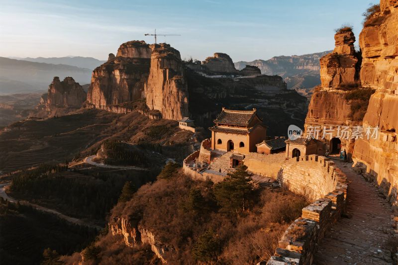 古建山水古庙景观