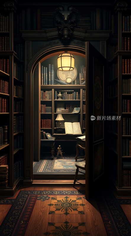 书架上的秘密角落