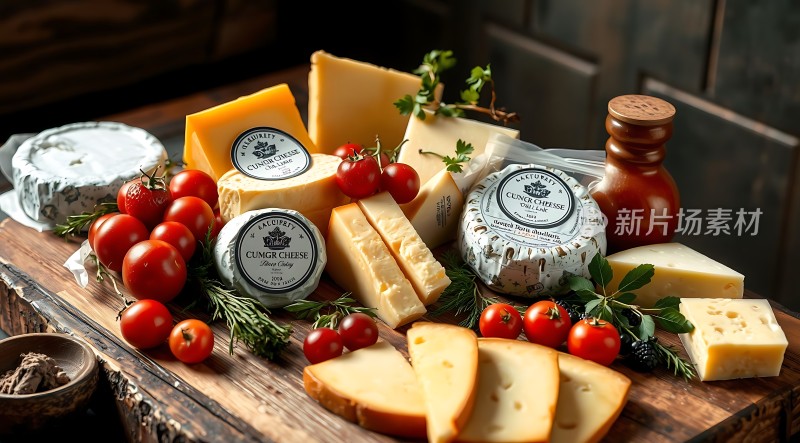 新片场素材 精美奶酪拼盘