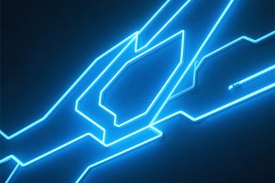 科技霓虹线条图形