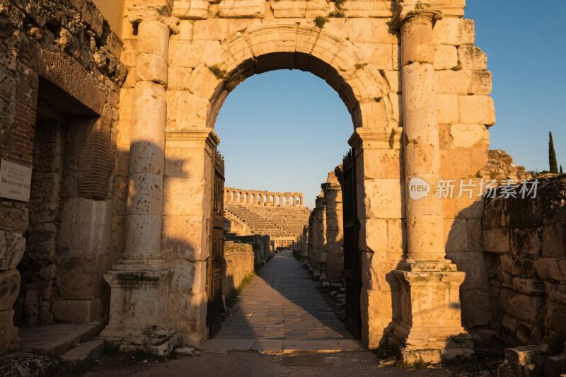 古代遗址拱门建筑