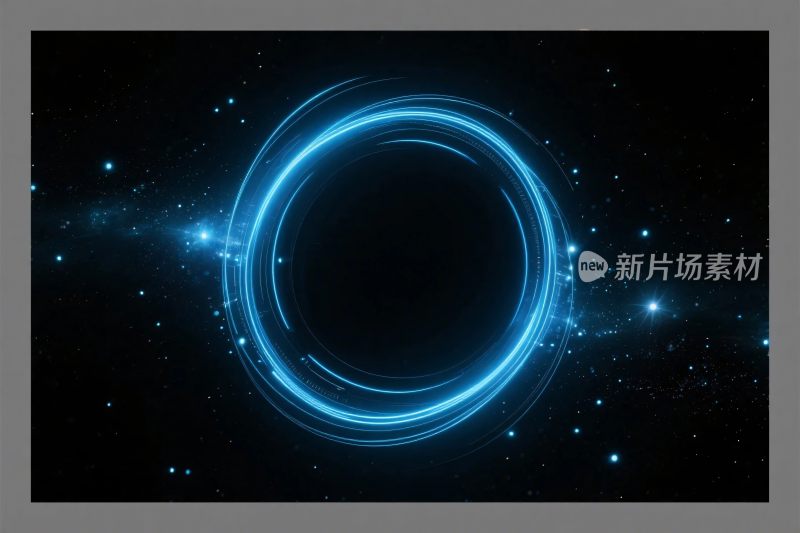 科技环形光效插画