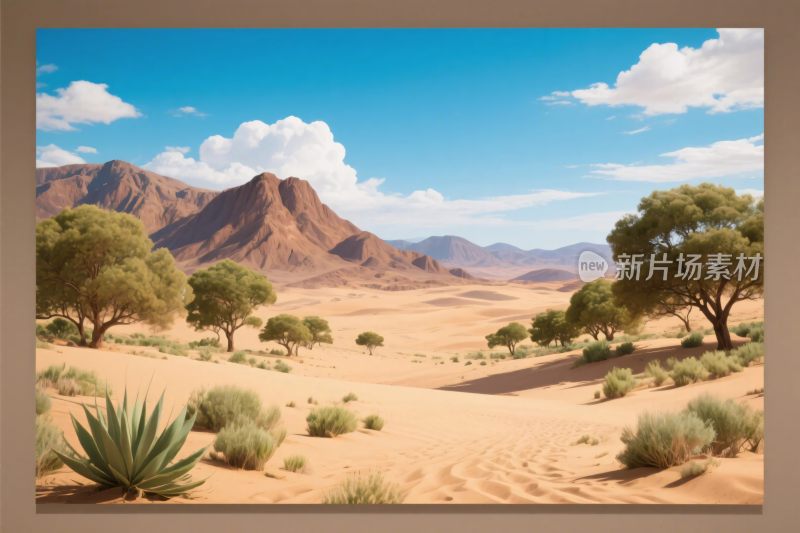 沙漠风景插画