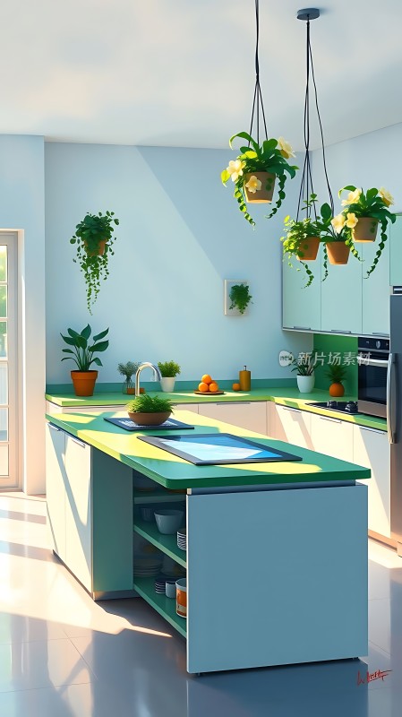 阳光绿意厨房