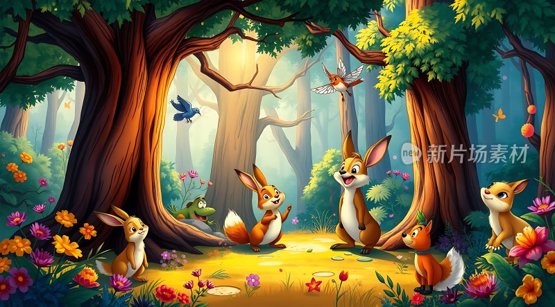 森林里的欢乐聚会