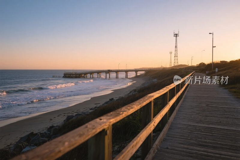 海边步道风景
