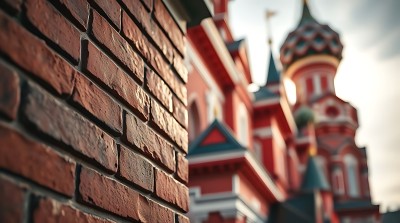 红砖墙与教堂建筑 红砖墙与教堂建筑