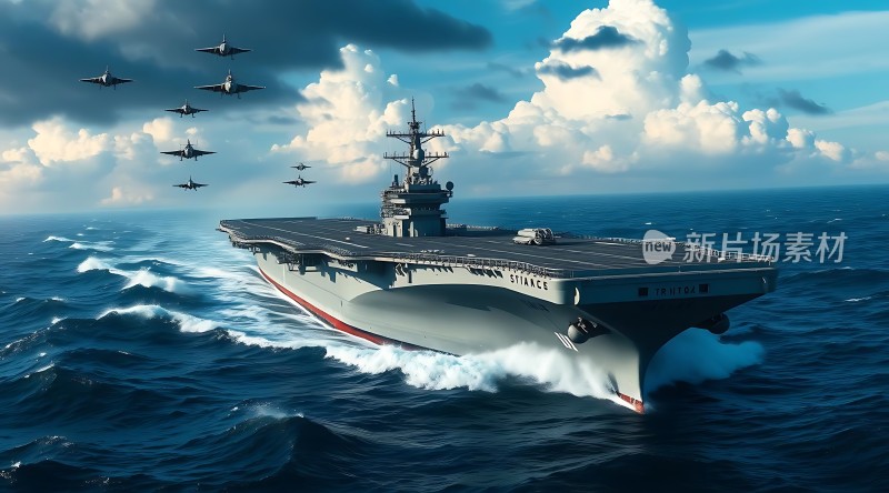 航母编队海天一体威武壮观！