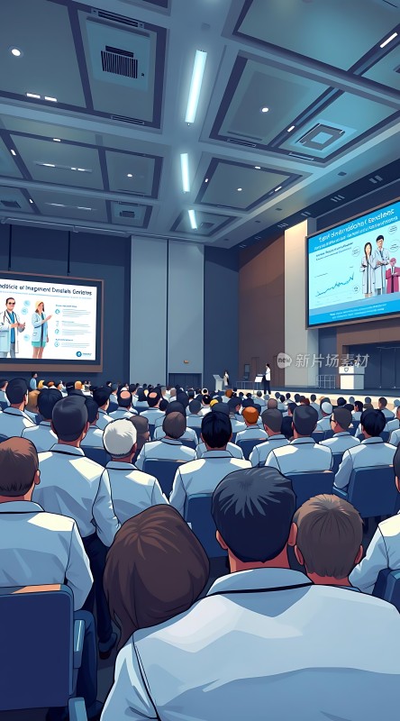 医学会议现场专家演讲与观众互动