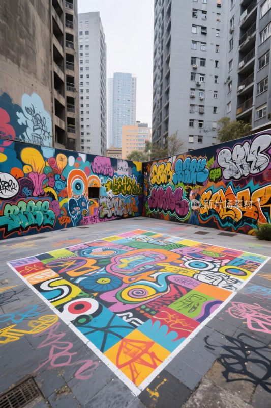 城市涂鸦艺术场景