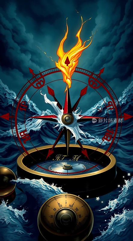 火焰罗盘下的海洋