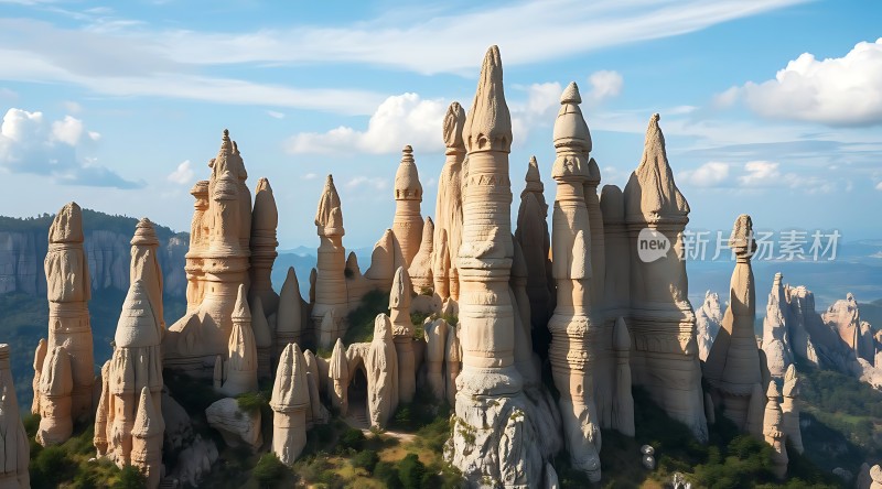 奇峰林立自然美景