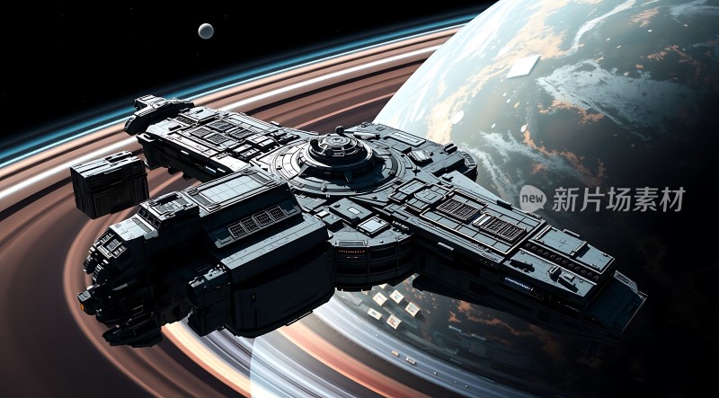 星际飞船环游地球