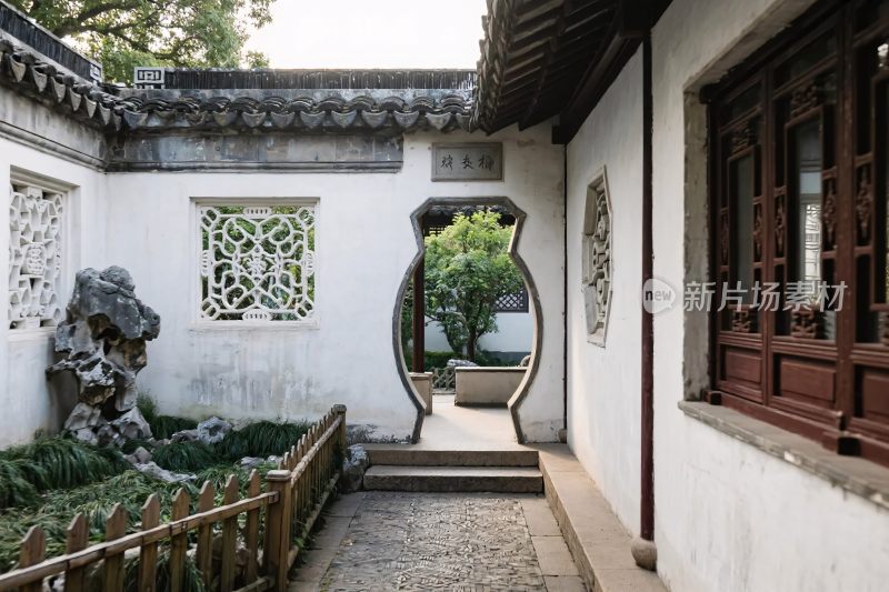 中式古院落庭院