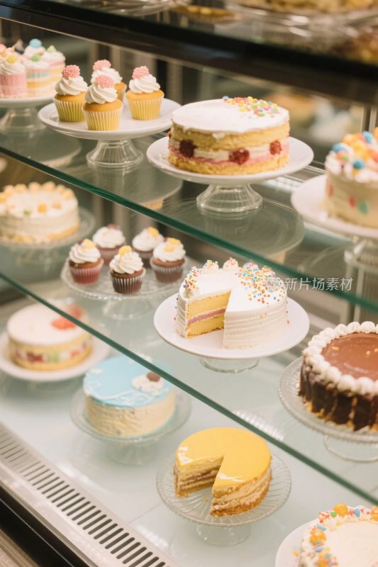 烘焙甜点展示橱窗