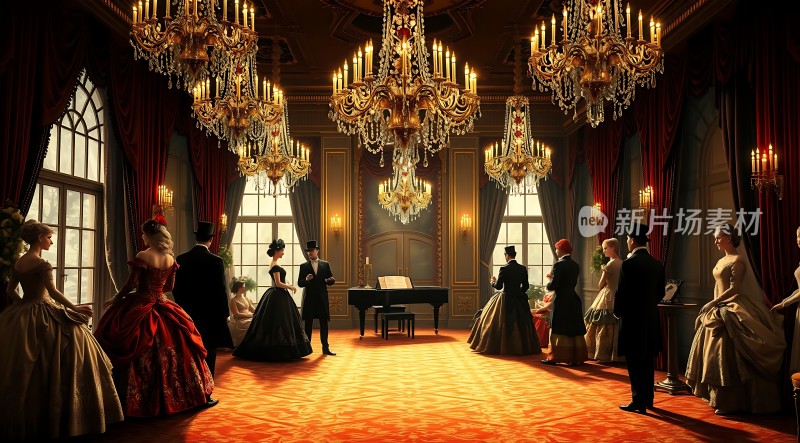 华丽舞会上的优雅时光