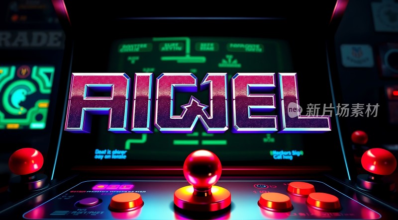 复古街机游戏场景