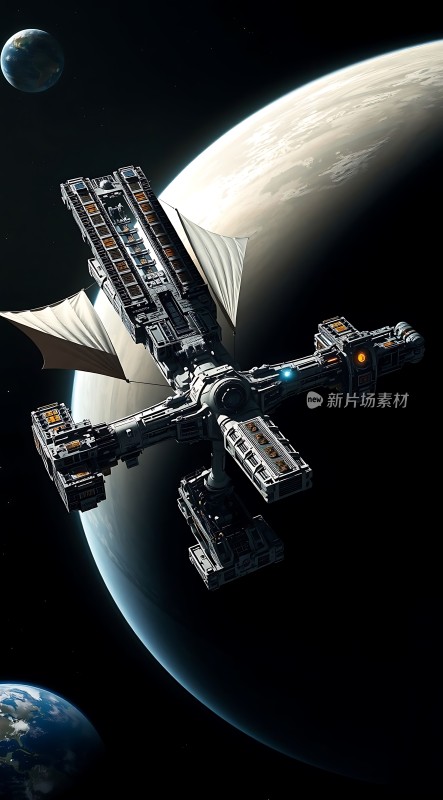 星际飞船环绕地球