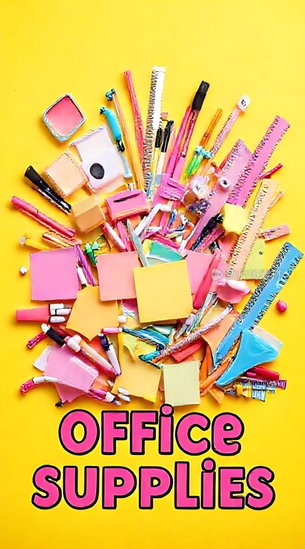 办公室必备彩色文具大集合