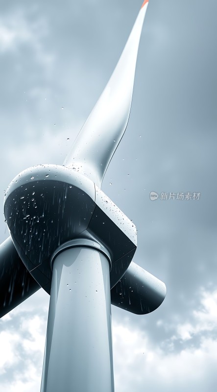 雨中风力发电机