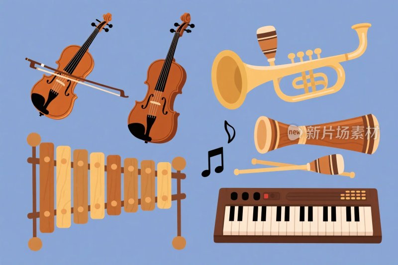 乐器插画集合