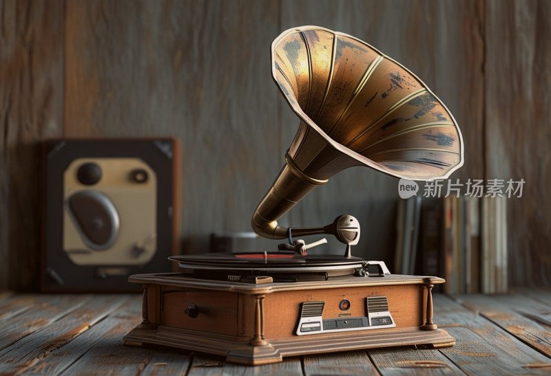 复古留声机唱片